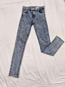 Acid Wash Skinny Jeans 13-14y