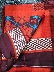 Floral Print Saree