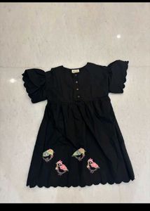 Black Embroidered Dress