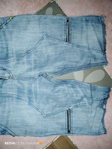 Embroidered Denim Jorts