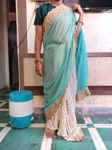 Ready To Wear Saree With Blouse Peticot