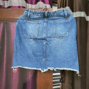 Skirt Denim Navy Blue