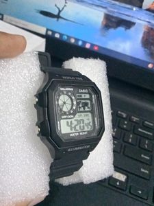 Casio World' Time Leather Strap