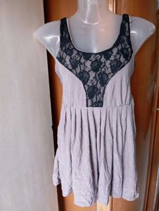Lace Detail Casual Dress