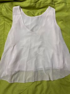 White Crop Top From AND