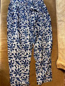 Blue white pants