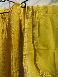 Yellow Patiala Salwar Set