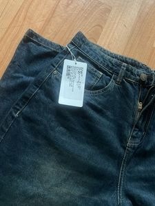 Trendy Wide Leg Denim Jeans