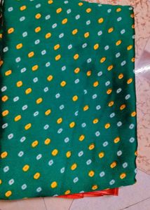 Festive Bandhani Saree...🎉❤️