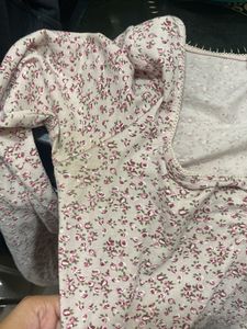Pink Sweetheart Neck Top