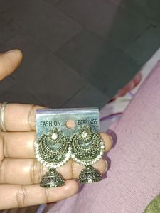 Silver Oxidised New Earrings Three Pair Combo