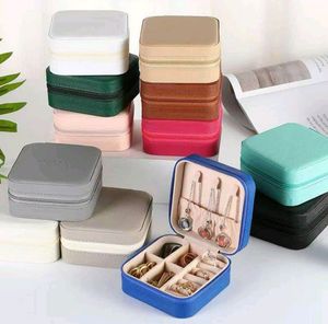 Faux Leather Mini Jewelry Travel Case,Small