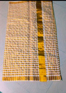 Kerala Traditional Cotton Blend Saree