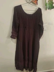 Burgundy Tunic with Detail