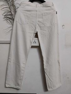 Beige Straight fit Jeans