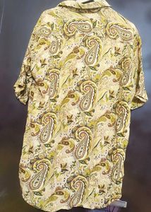 Olive Color Printed Top Like Shirt For 44 Bust