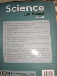 Class IX Science Lab Manual (CBSE)