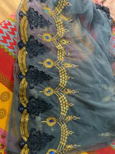 Heavy Embroidery Saree