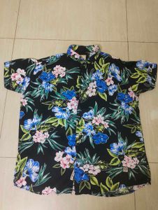 Floral Print Short Sleeve Shirt