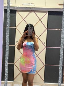 Tie-Dye Bodycon Dress