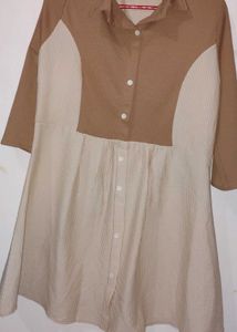 🚨👗 Black &amp; Beige Ethnic Wear – Free Short Dress!