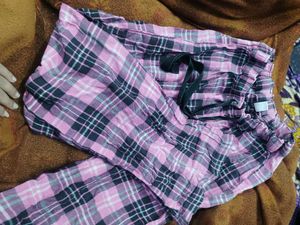 Pink Plaid Pajama Pants