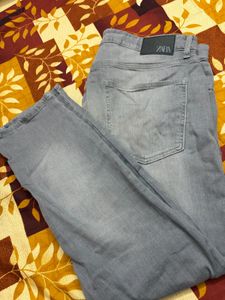Zara Grey Denim Jeans