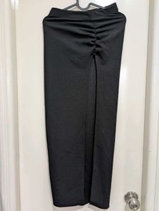 Black Backless Top &amp; Maxi Skirt With Slits