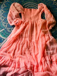 Cute Peach Dress