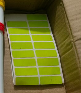 Boxes For Organising With Stickers To Label