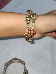 Colorful Beaded Bangle Set