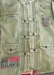 Denim Or Green Partywear Jaket Combo