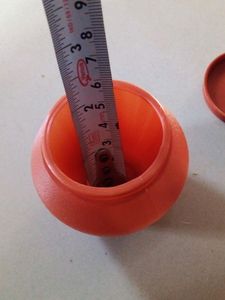 Plastic Matka Like Pots With Steel Spoons 6 Nos.
