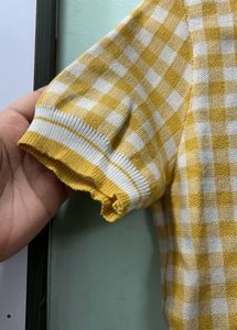 Yellow Checkered Top