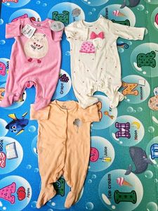 3 Winter Baby Rompers