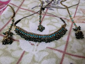Kundan Jadau Blue Colour Set