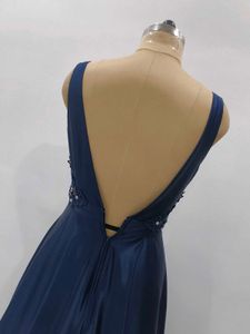 Elegant Navy Blue Gown