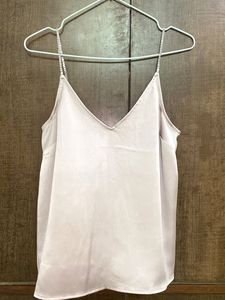 Rose Gold Coloured Slip With Embellished Straps