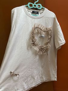 White Oversize Love T Shirt