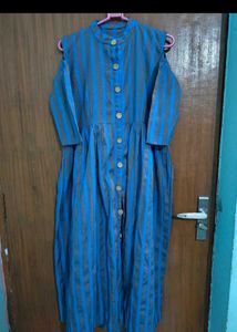 Blue Striped Kurti