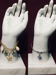 Combo Of Gold And Silver Charm Bracelet