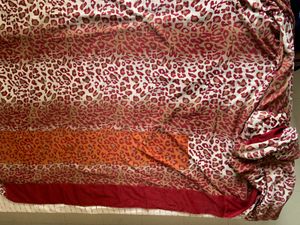 Animal Print Saree With Matching Stitched Blouse