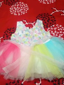 Rainbow Tulle Dress