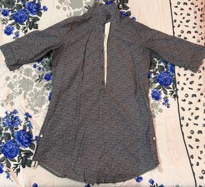 Black &amp; White Design Shirt For Women