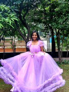 Lavender Tulle Gown