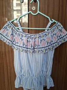 Off Shoulder Girls Top