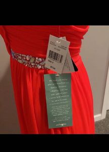 City Triangles Prom Dress Bright Pink Beaded Gown