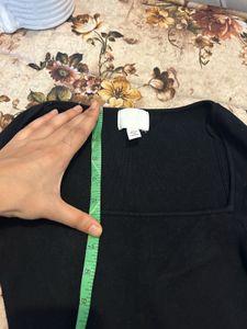 h&amp;m square neck top