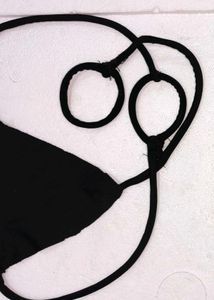 Black String Bikini Top