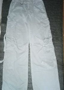 Gray size pockets Cargo Pants